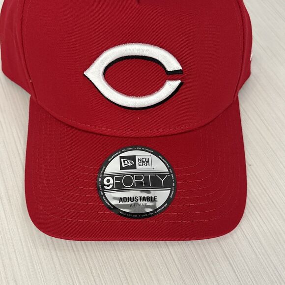 New Era Cincinnati Reds A-Frame 9FORTY Adjustable Snapback Hat Cap Red NEW - Picture 2 of 6